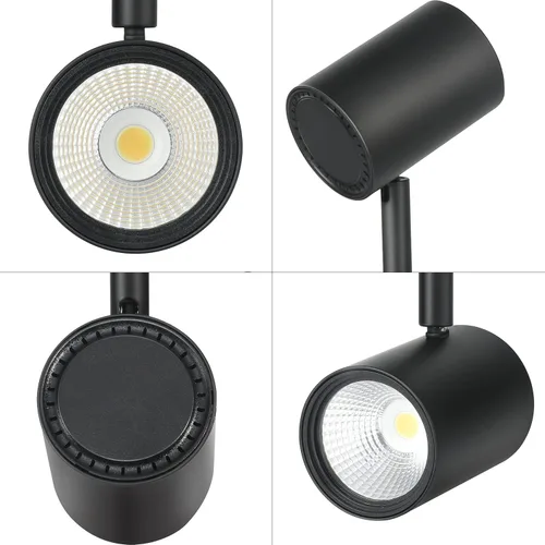 Vista 6 de CLOUDY BAY Kit de luces LED regulables de 30 W, 4 cabezales, 3000 K/4000 K/5000 K seleccionables 2400 lm CRI90, cabezal de luz flexible giratorio