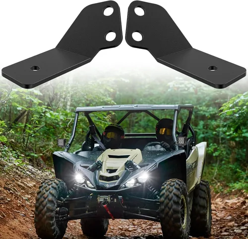 Vista 9 de Nilight Barra de Luces UTV Frontal Lateral Pilar A Soportes de Montaje de Luces Dobles para Capó para Cápsulas LED Compatibles con Polaris RZR XP