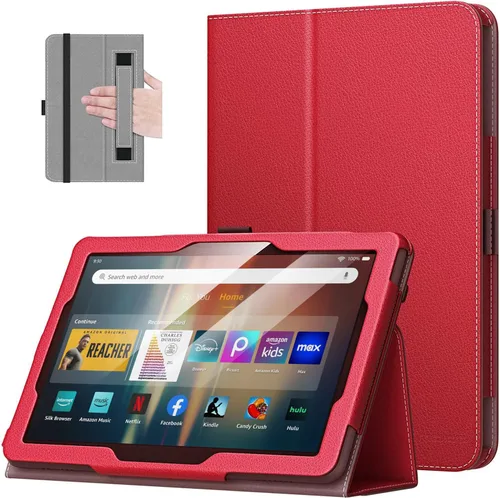 Vista 17 de MoKo - Funda compatible con la tablet Kindle Fire HD 8 y 8 Plus (10ª generación, versión de 2020), funda de soporte plegable y diseño delgado