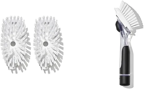 Vista 3 de OXO Good Grips - Cepillo de limpieza para platos dispensadores de jabón, cepillo de limpieza para cocina