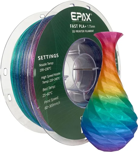 Vista 37 de EPAX Alta Velocidad PLA+ Filamento para Impresora 3D, Filamento para Impresión 3D PLA Rápido, 1.75mm, Precisión Dimensional +/- 0.03 mm, Carrete