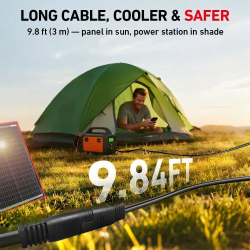 Vista 6 de DOKIO - Kit de panel solar plegable portátil de 100 W, diseño compacto de 48 x 66 cm, 2.4 kg, con controlador independiente y USB, cargador