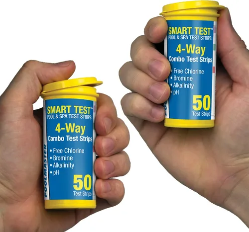 Vista 7 de Poolmaster 22211 Smart Test 4-Way Swimming Pool and Spa Water Chemistry Test Strips, 50 count (Pack of 1)