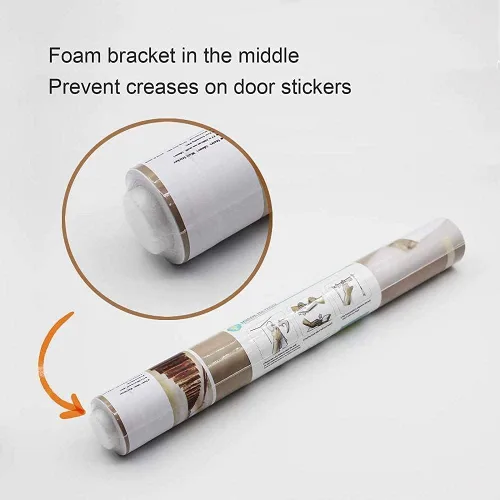 Vista 7 de Adhesivos 3D para puerta, murales para despegar y pegar, salón, calcomanías autoadhesivas extraíbles de PVC, impermeable, póster para dormitorio