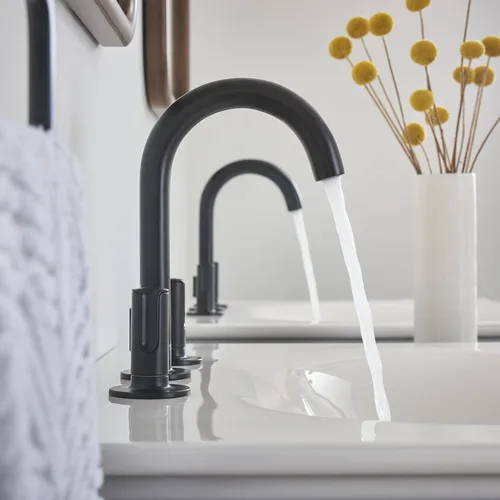 Vista 8 de American Standard 7105821.243 Studio S Grifo generalizado con manijas de perilla, alto, negro mate