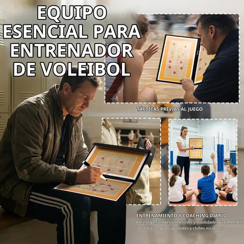 Vista 4 de Tablero de entrenamiento de voleibol Magnético, tablero de tácticas
