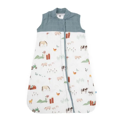 Vista 15 de Little Unicorn Saco de dormir acolchado de muselina de algodón 100% algodón súper suave y ligero Bebé Talla S: 0-6 meses Lavable a máquina