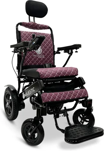 Vista 13 de Majestic - Silla de ruedas eléctrica reclinable automática, capacidad de peso de 350 libras, rango de batería de 19 millas, sillas de ruedas