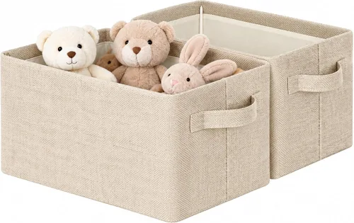 Vista 13 de GRANNY SAYS Contenedores de almacenamiento para armario, cesta de Beige