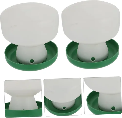 Vista 5 de Chinchilla - Plato de comida 2 piezas, bebedor de palomas, taza de alimentación de pájaros, bebederos de codorniz, comedero para pájaros pequeños