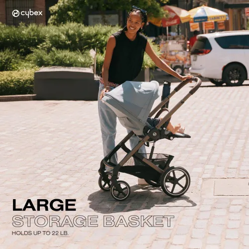 Vista 6 de Cybex Balios S Lux - Cochecito para niños pequeños y bebés con asiento reversible, arnés único de un tirón, y múltiples reclinaciones, listo