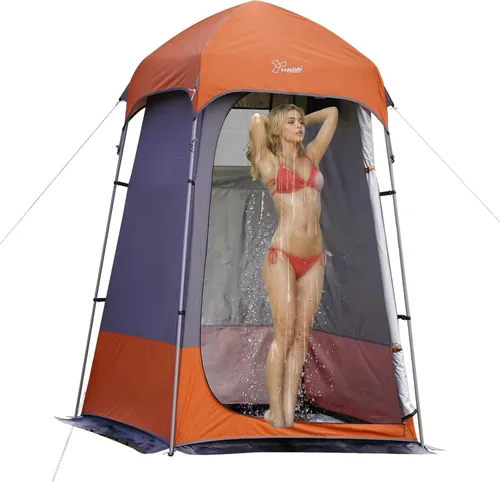 Vista 10 de Carpa de Ducha al Aire Libre Cambiador de Privacidad Carpas de Camping Portátiles