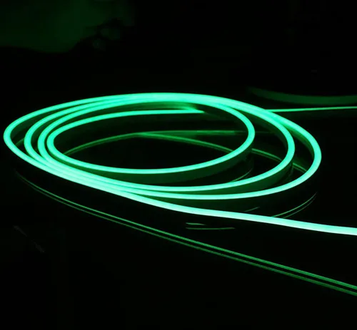 Vista 10 de Tira de luz LED RGB de silicona de neón flexible, impermeable, multicolor, control remoto para el hogar, jardín, decoración arquitectónica