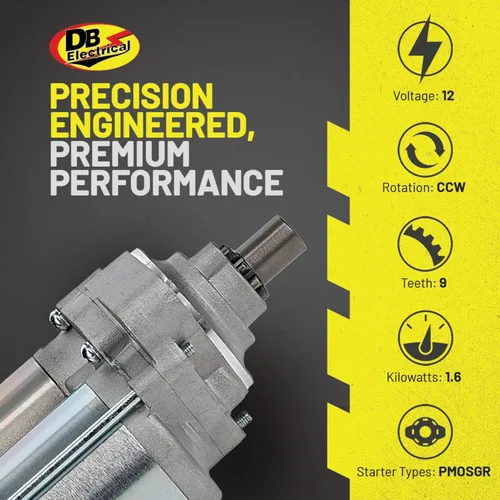 Vista 3 de DB Electrical Motor de arranque 410-54027 compatible con/repuesto para Honda Accord 1998-1999, Odyssey 1999-2006, Pilot 2003-2005, Acura Cl