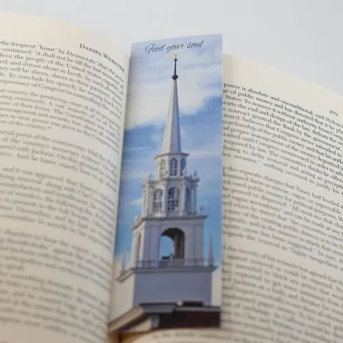 Vista 4 de Newburyport Steeple Bookmark, New England Original Photography