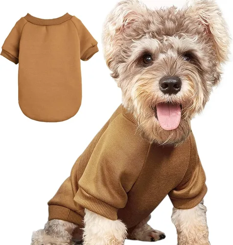 Vista 11 de Suéter para cachorros para perros pequeños, ropa cálida de invierno para gatos, sudadera para mascotas, ropa de punto, ropa de perro y gatito, Negro