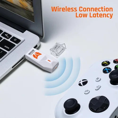 Vista 8 de Controller Adapter, BIGBIG WON Wireless USB Adapter for XboxOne XSXboxSeries XSXbox Elite Series 2PS4PS5Switch, Console Adapter for