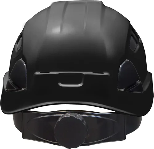 Vista 4 de JORESTECH - Casco de ABS para trabajar en altura y rescate con ranura ventilada con trinquete ajustable de suspensión de 6 puntos ANSI Z89.1-14