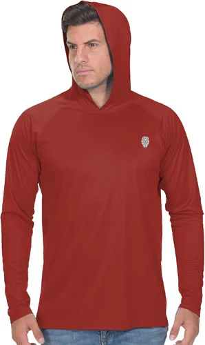 Vista 29 de Camisa de pesca para hombres de manga larga, con protección solar SPF 50+ UV, camiseta tipo sudadera Negro