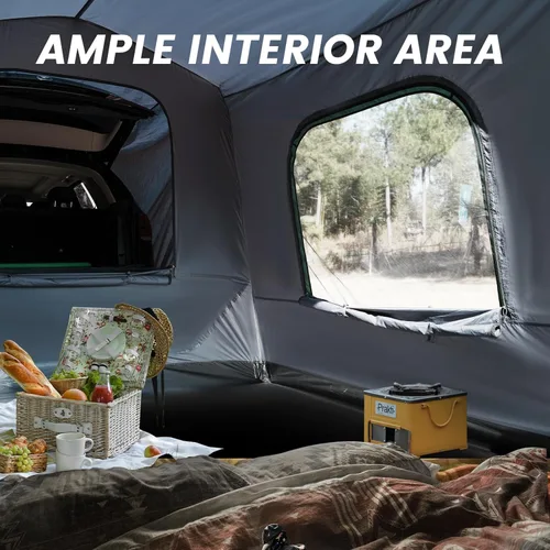 Vista 7 de SUV Tent, Rectangle Car Tent for Family, Waterproof & Windproof for Car Camping, Large Camping Tents with Storage Bag, SUV, Van, Jeep