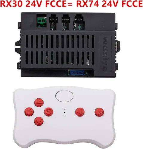 Vista 2 de weelye RX30 24V Niños Powered Ride on Car 2.4G Bluetooth Control remoto y receptor Kit controlador caja de control Accesorios para niños eléctrico