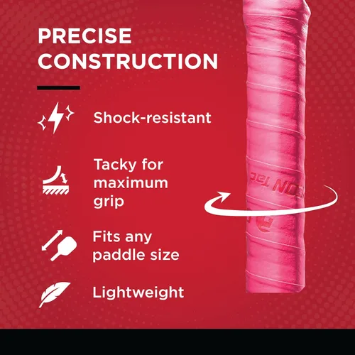 Vista 6 de Gamma Pickleball Supreme Overgrip, Easy to Apply Grip Tape for Pickleball Paddles, Badminton, Squash, Padel Racquets, Replacement Tacky Over Wrap