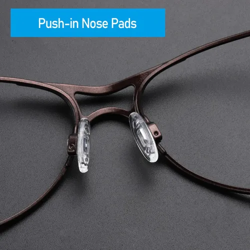 Vista 4 de 10 pares de piezas de nariz de goma de silicona de repuesto compatibles con Oakley Crosshair 2.0WireTapWhiskerplaca