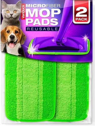 Vista 17 de VanDuck Almohadillas reutilizables para fregona resistentes para mascotas compatibles con Swiffer Sweeper (paquete de 2) – Almohadillas