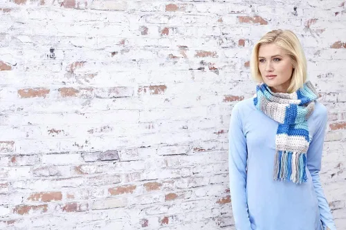 Vista 4 de RED Heart Super Saver - Ovillo de lana color azul Delft (1, paquete de 2 unidades)