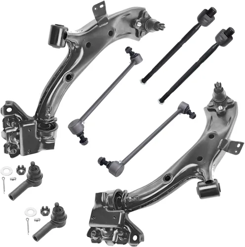 Vista 219 de Detroit Axle - Kit de suspensión frontal de 8 piezas para Chevy GMC Silverado Sierra Suburban 1500 Yukon Avalanche Cadillac Escalade brazos