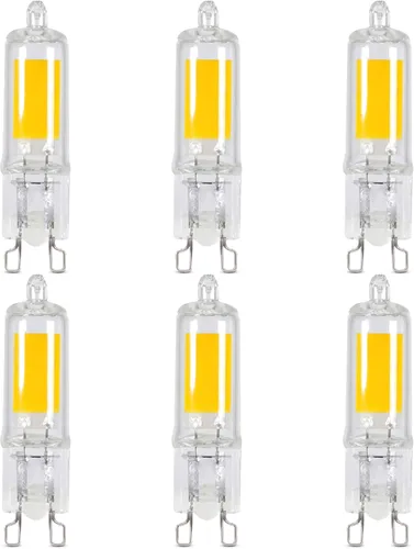 Feit Electric Bombilla LED T4 G9 base, regulable, equivalente a 35 W, blanco cálido 3000 K, 120 V, 350 lúmenes, vida útil de 10,000 horas,