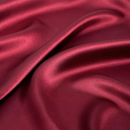 Vista 7 de Vonty Satin Sheets Queen Size Silky Soft Satin Bed Sheets Burgundy Sheet Set, 1 Deep Pocket Fitted Sheet + 1 Flat Sheet + 2 Pillowcases