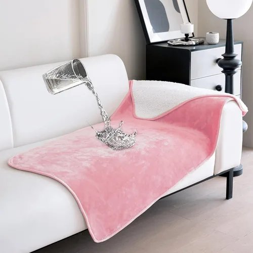 Vista 14 de gogobunny - Manta impermeable y reversible de vellón Sherpa para perro, cachorro, gato; protege la cama, el sofá y el sillón de líquido, orina