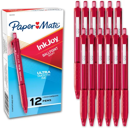 Vista 9 de Paper Mate InkJoy 300RT - Bolígrafos retráctiles, punta media, color negro, 12