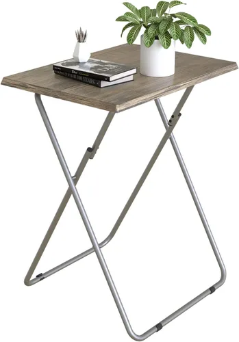 Garden 4 you - Bandeja/mesa plegable para TV portátil, bandeja para cenar frente a la televisión con MDF resistente, bandejas para comer para la