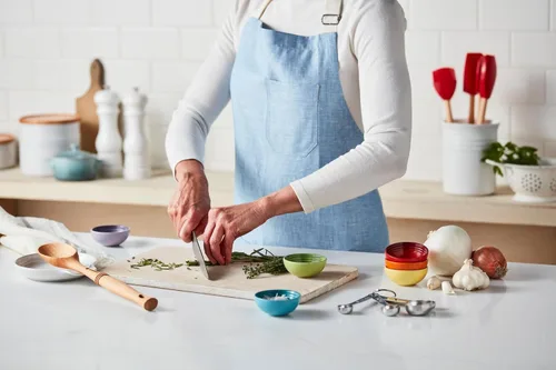 Vista 6 de Le Creuset Signature - Reposacuchares de cerámica, 6 pulgadas, alcachofa