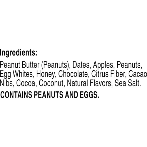 Vista 3 de RXBAR Protein Energy Bites, bolas de proteína sin gluten, mantequilla de maní de chocolate negro, caja de 21.1 onzas (24 bocados)