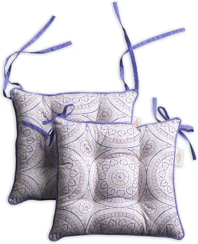 Vista 13 de Maison d' Hermine Almohadillas para sillas de comedor, tela exterior de algodón y relleno de poliéster, 16 x 16 pulgadas, cojines de asiento