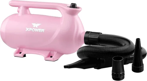 Vista 10 de XPOWER B-123 - Secador de pelo para perros con control de velocidad y temperatura ajustable, secador de pelo para mascotas con 3 boquillas