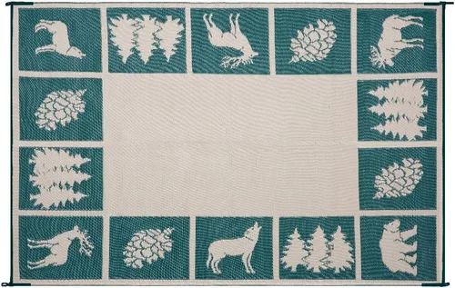 Vista 3 de Tapetes reversibles de exterior/patio/RV, camping, 9 pulgadas x 12 pulgadas