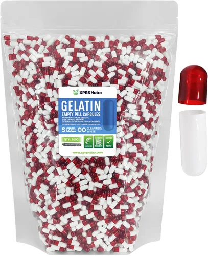 Vista 31 de XPRS Nutra Size 00 Empty Capsules - 500 Count Empty Gelatin Capsules - Pills DIY Capsule Filling - Fillable Pill Gel Caps for Do-It-Yourself