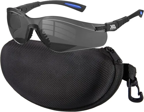 Vista 8 de xaegistac Gafas de tiro antivaho, protección ocular para el campo de tiro, lentes de seguridad ajustables con estuche rígido con cremallera