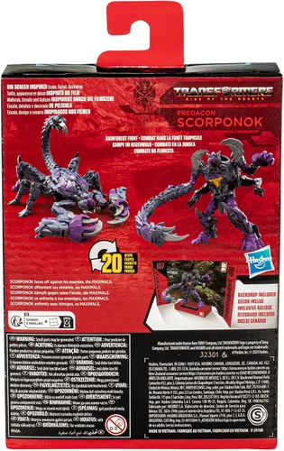 Vista 5 de Transformers Toys Studio Series Deluxe Rise of the Beasts 107 Predacon