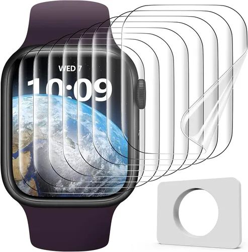 Vista 13 de Uyiton Protector de pantalla para Apple Watch Series 3/2/1 de 1.496 pulgadas, repuesto de grado militar, protector de pantalla de TPU para iWatch