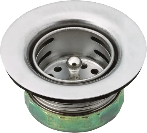 Vista 2 de Moen 22174 Colador de cesta para fregadero con conjunto de drenaje, 2 pulgadas, acero inoxidable (paquete de 2)