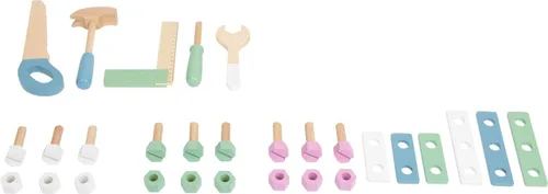 Vista 2 de Small Foot Juguetes de madera - Banco de trabajo nórdico premium, multicolor