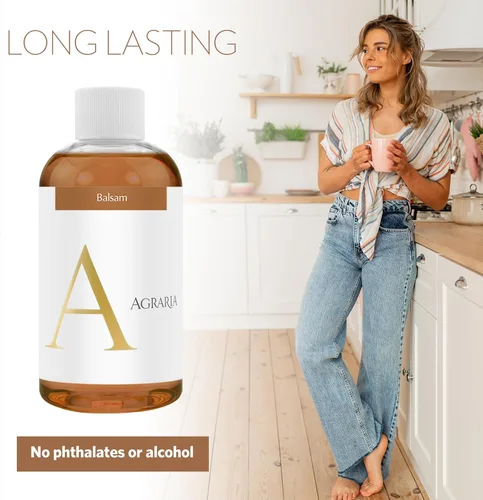 Vista 4 de AGRARIA Repuesto de difusor de junco, fragancia para el hogar de aceite perfumado, juego de regalo para todas las ocasiones, bálsamo, 2 onzas