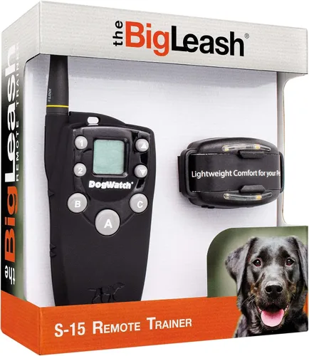 Vista 2 de S-15 Collar de entrenamiento para perros sin golpes con control remoto de 1/2 milla de alcance, collar de perro con pitido y vibración, collar