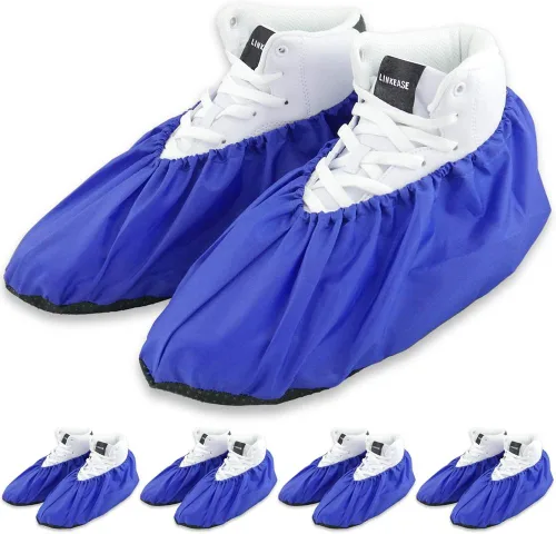 Fundas reutilizables para botas y zapatos, resistentes al agua, antideslizantes y lavables para contratistas de bienes raíces para mantener limpios