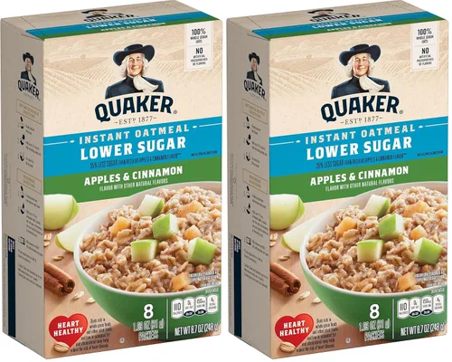 Vista 29 de Quaker Cereal de desayuno de avena instantánea, arándanos y crema, 8.4 onzas